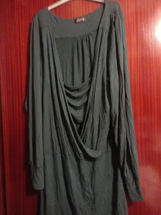 Vestido corto invierno mujer verde