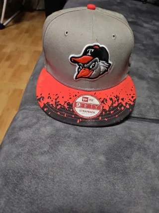 Gorra New Era Gris Naranja