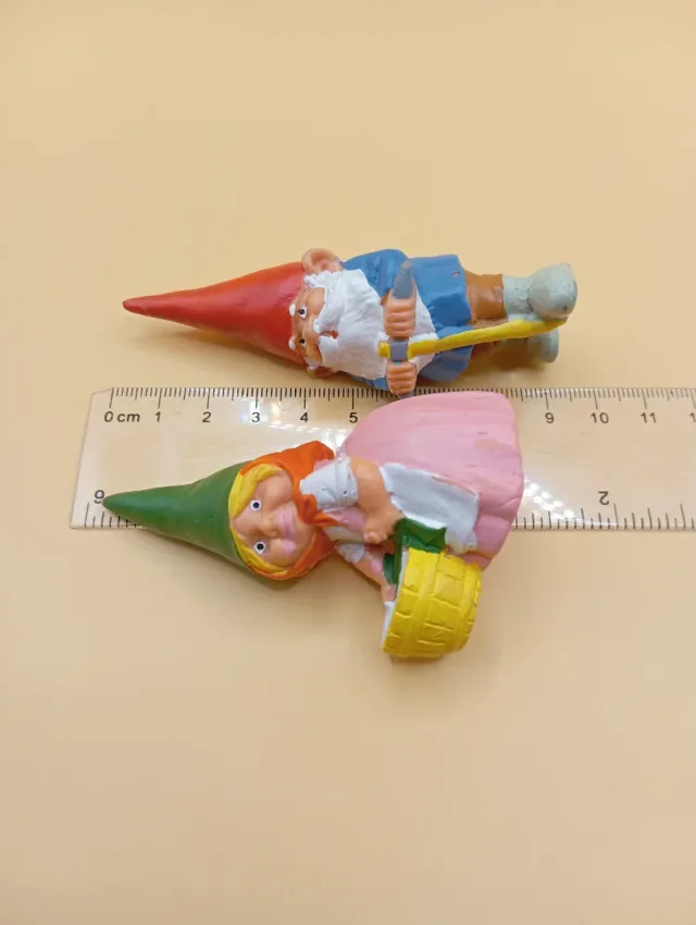 David lo gnomo e Lisa, personaggi vintage