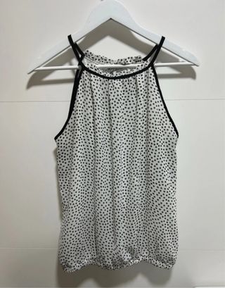 Blusa lunares sin mangas