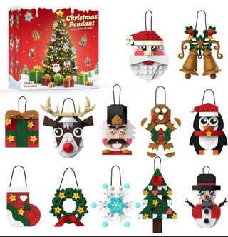 Navidad Colgantes Bloques Construcción NUEVO
