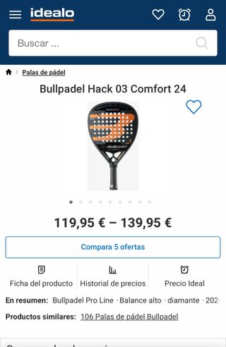 Bullpadel Hack 03 Comfort