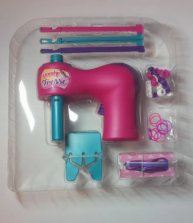 Trenza pelo automático con abalorios