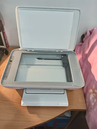 Impresora HP Blanca y Gris