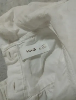 Conjunto Mango blanco roto bebé 1-3 meses (56cm)