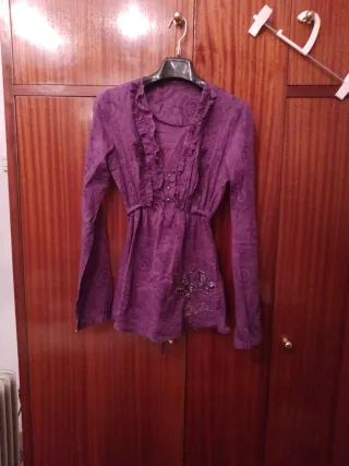 Blusa Desigual Morada Talla S