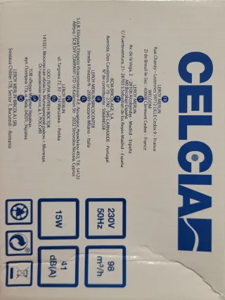 Extractor de aire Celcia 100mm