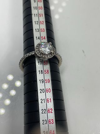 Anillo plata con circonita