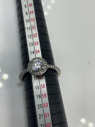 Anillo plata con circonita