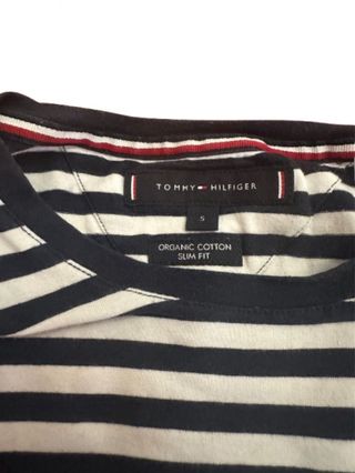 T-shirt Tommy Hilfiger righe blu e bianche