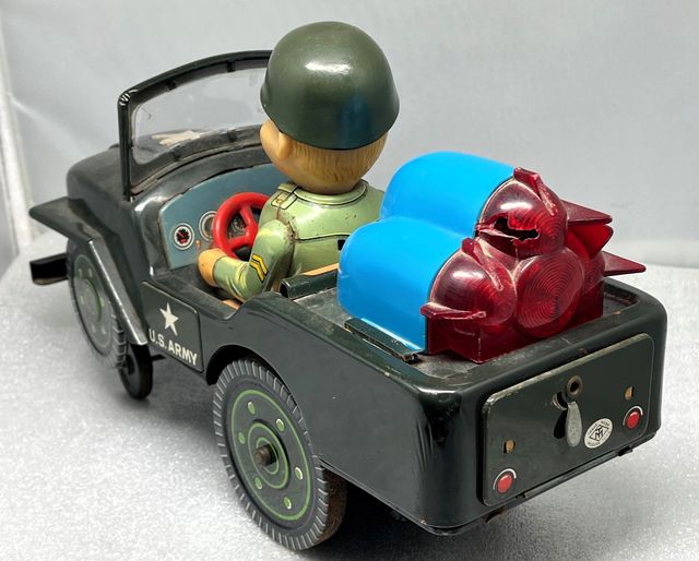 US ARMY ROCKET JEEP, MASUDAYA, JAPON 60'S, ANTIGUO