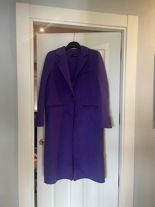 Abrigo largo morado