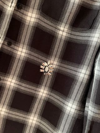 Camicia Guess a quadri con perline