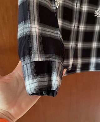 Camicia Guess a quadri con perline