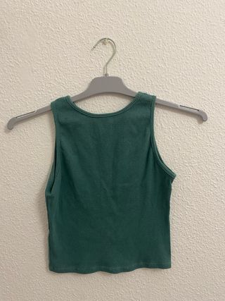 Camiseta sin mangas verde