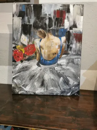 Dipinto su tela ballerina