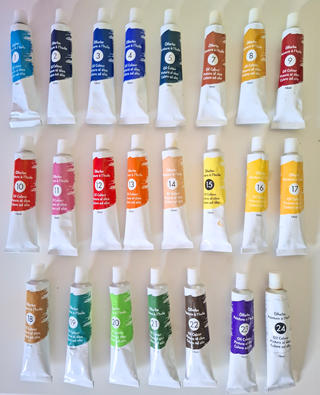 23 Tubos Pintura Óleo 18mL Crelando