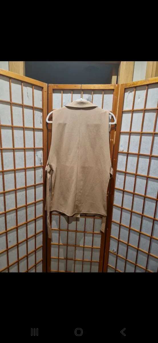 Chaleco beige talla única