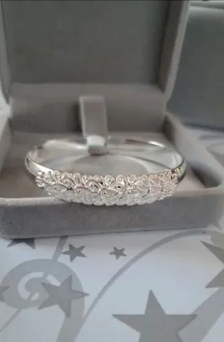 Brazalete Plata 999 Pavo Real