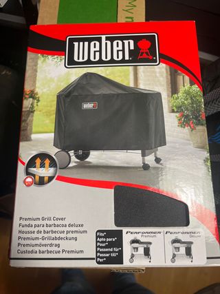 Fodera per barbecue Weber Premium Nero