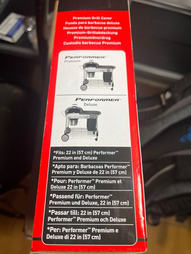 Fodera per barbecue Weber Premium Nero