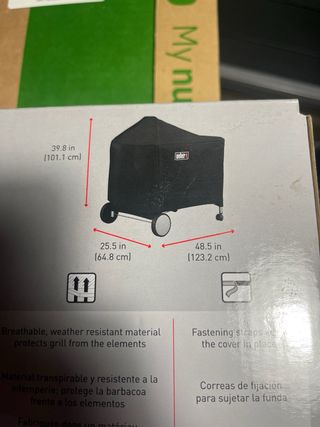 Fodera per barbecue Weber Premium Nero