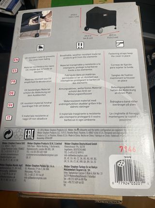 Fodera per barbecue Weber Premium Nero