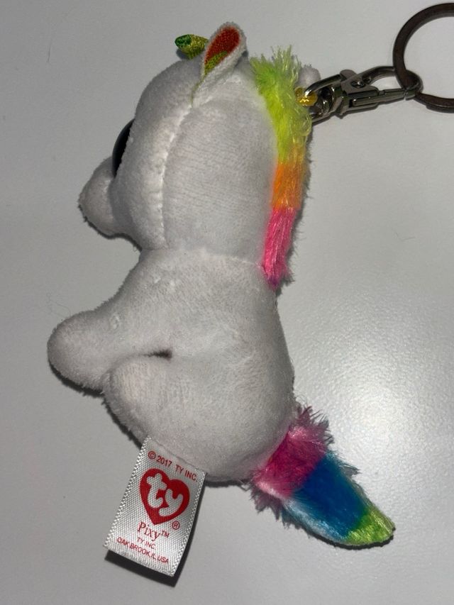 Pack 2 Peluches Ty Unicornio y Búho y Llaveros Pel
