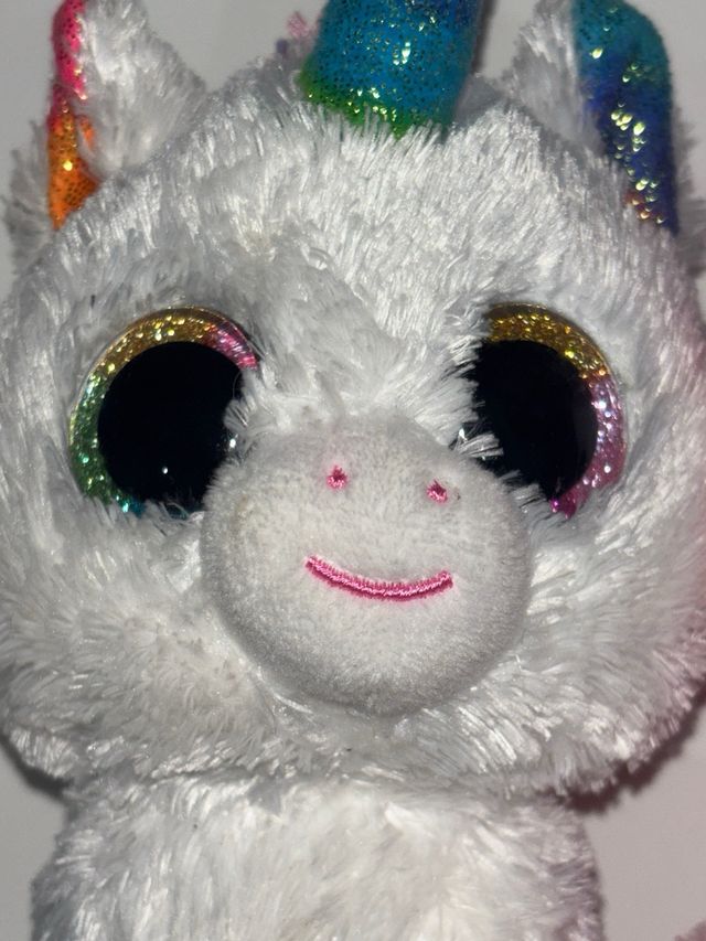 Pack 2 Peluches Ty Unicornio y Búho y Llaveros Pel