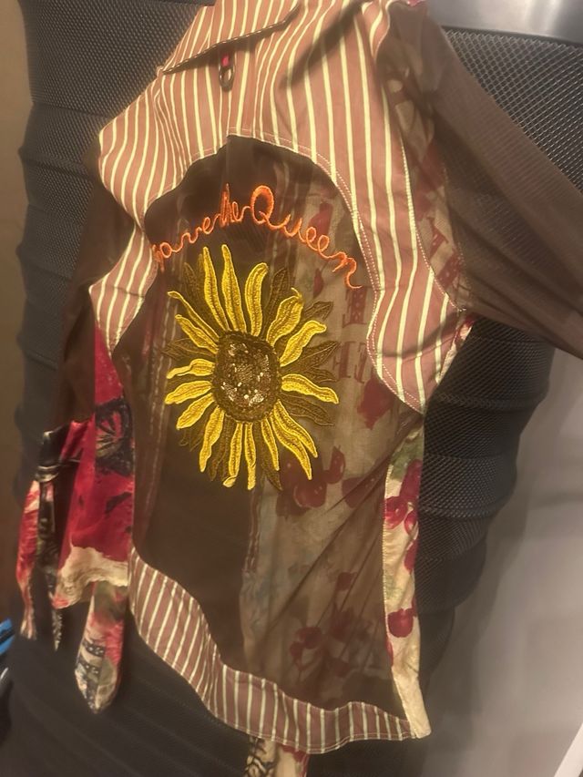 Camisa Save the Queen rayas rosa y marrón