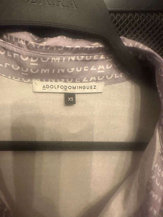 Camisa Adolfo Domínguez Morada Talla XS