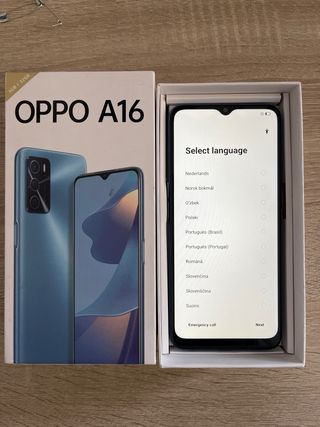 Oppo A16 blu · Nuovo · Con scatola e caricabatterie