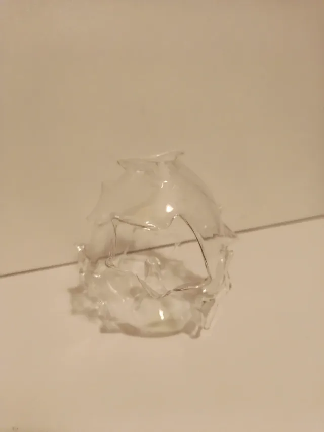 Vidrio soplado abstracto