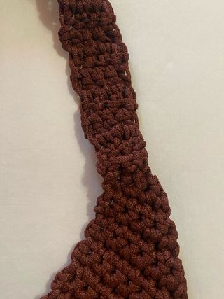 Borsa a spalla fatta a mano color bordeaux