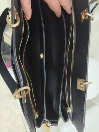 Bolso Parfois Negro Portadocumentos/Ordenador