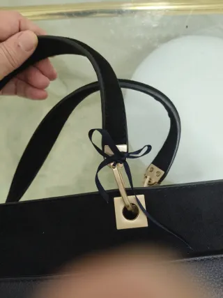 Bolso Parfois Negro Portadocumentos/Ordenador