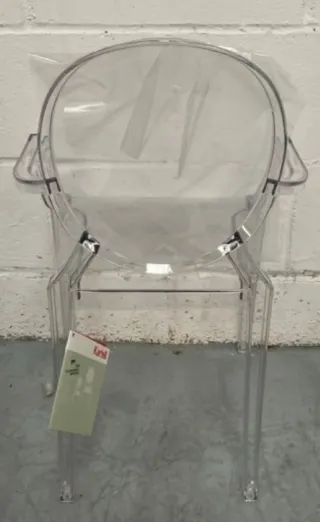 Sedia Kartell Lou Ghost Trasparente Nuova!!