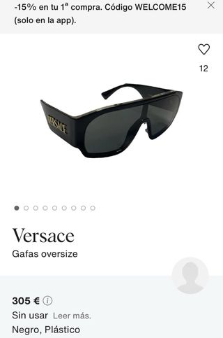 Gafas de sol Versace Negras