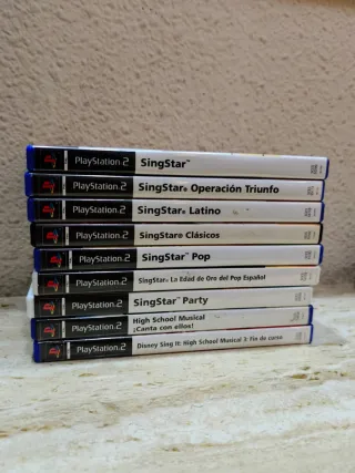 Lote 9 Juegos SingStar PlayStation 2