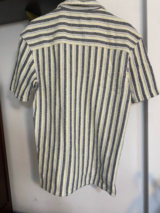 Camisa ZARA rayas gris y amarillo