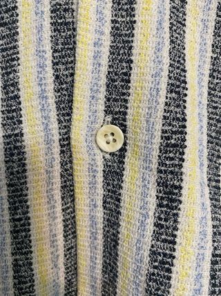 Camisa ZARA rayas gris y amarillo