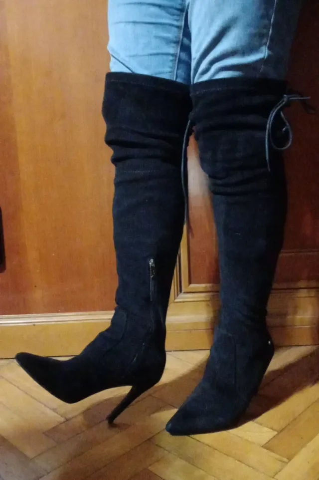 Botas mosqueteras tacón 9 cm