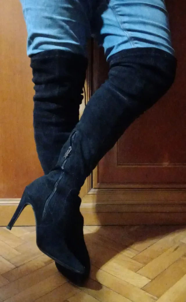 Botas mosqueteras tacón 9 cm