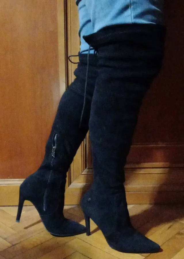 Botas mosqueteras tacón 9 cm