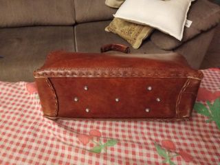 Bolso Cuero Italiano Hecho a Mano