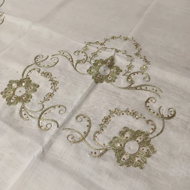 Delantal Fallera Adulta Dorado