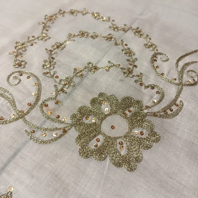 Delantal Fallera Adulta Dorado