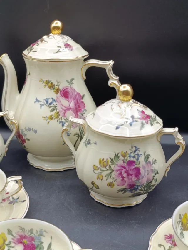 Juego de té Limoges Strasbourg Porcelana