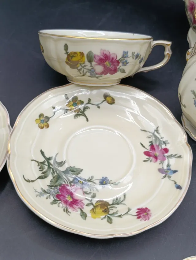 Juego de té Limoges Strasbourg Porcelana