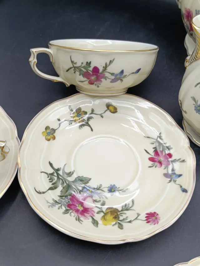 Juego de té Limoges Strasbourg Porcelana